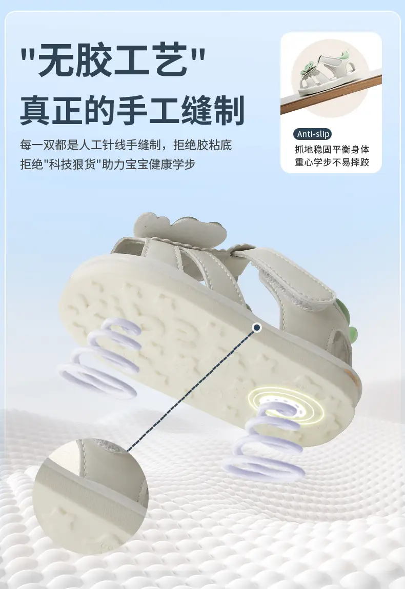 Summer New Baby Boy Sandals, Screaming Shoes, Boys, Infants, One-Year-Old Babies, Soft-Soled Toddler Shoes, Women's Summer Models — feature 16