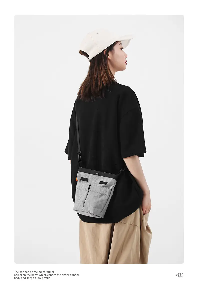 Women Pink Nylon Crossbody Bag 2025 Commuter Bucket — feature 13