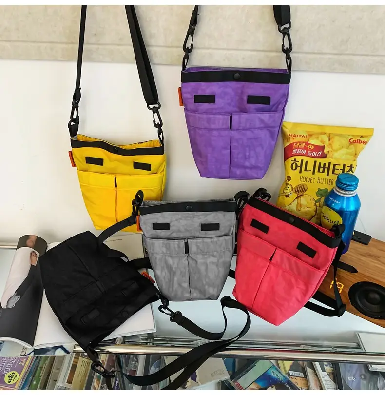 Women Pink Nylon Crossbody Bag 2025 Commuter Bucket — feature 25