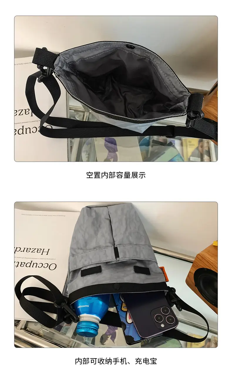Women Pink Nylon Crossbody Bag 2025 Commuter Bucket — feature 32