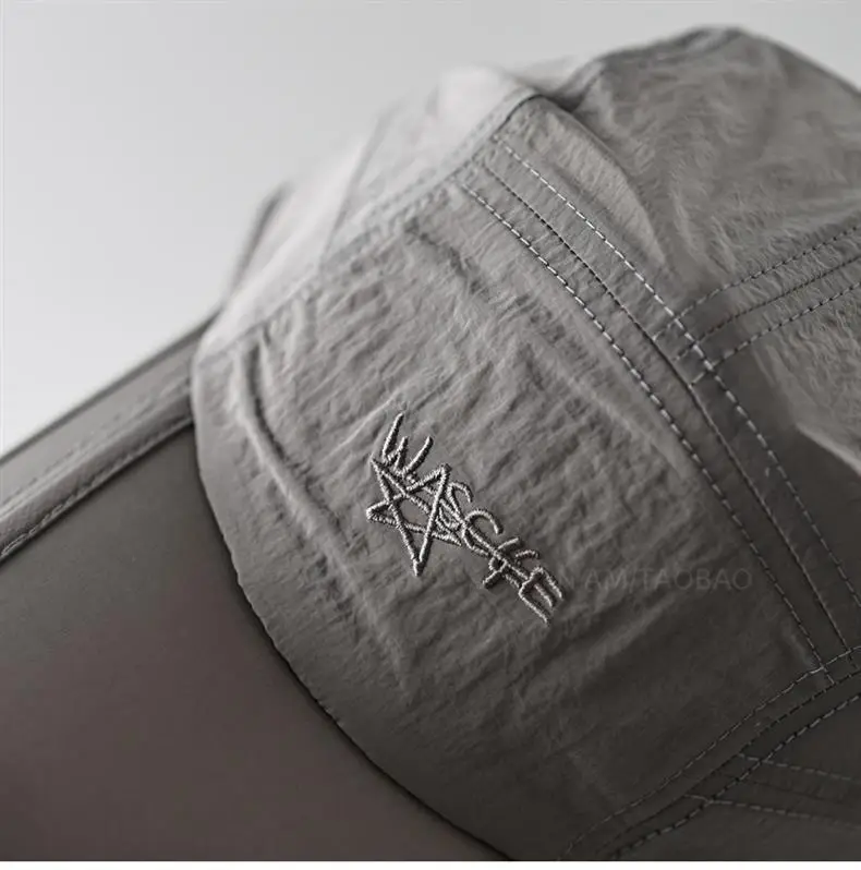 Women Grey Baseball Cap with Embroidered Logo — feature 16