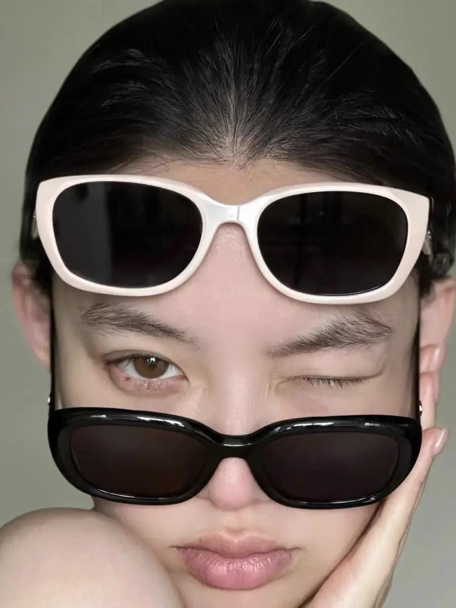Women Acetate Sunglasses Pink Black Prescription — feature 1