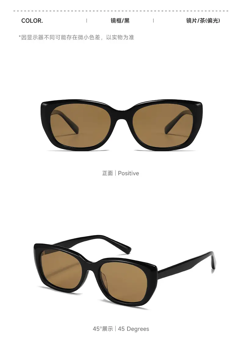 Women Acetate Sunglasses Pink Black Prescription — feature 22