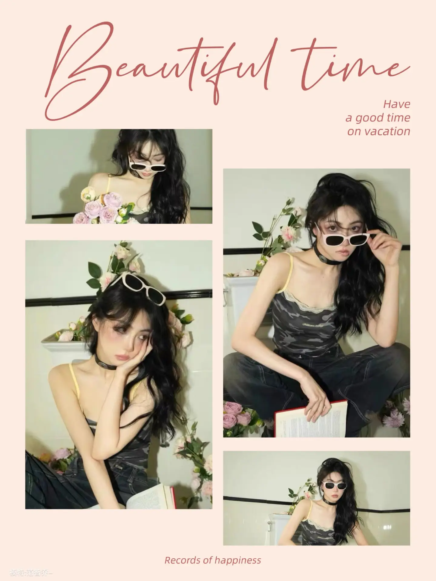 Women Acetate Sunglasses Pink Black Prescription — feature 6