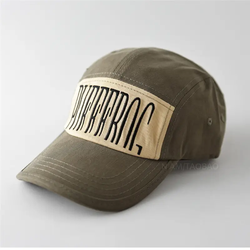 Men's Green Baseball Cap with "Duckbill" Print - Image 9