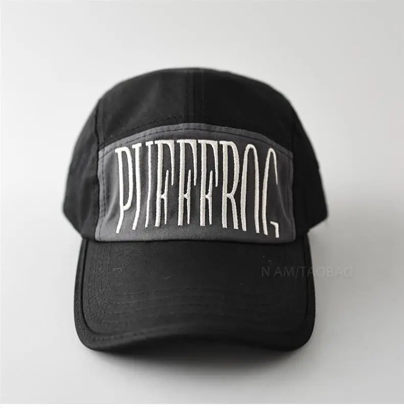 Men's Green Baseball Cap with "Duckbill" Print — feature 6