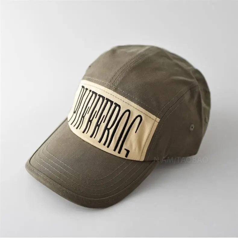 Men's Green Baseball Cap with "Duckbill" Print — feature 8