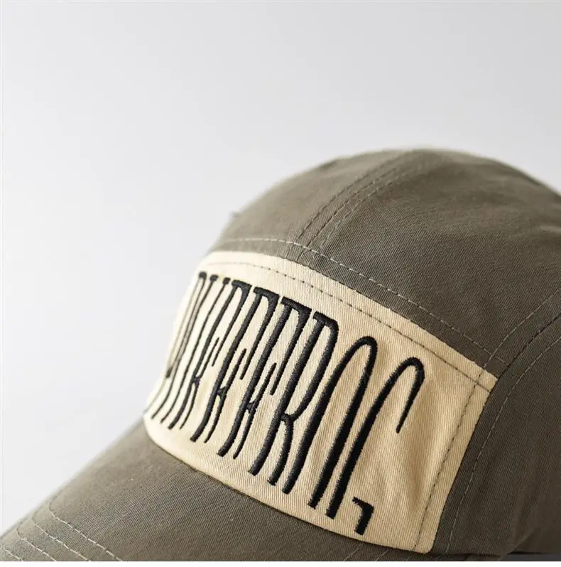 Men's Green Baseball Cap with "Duckbill" Print — feature 9