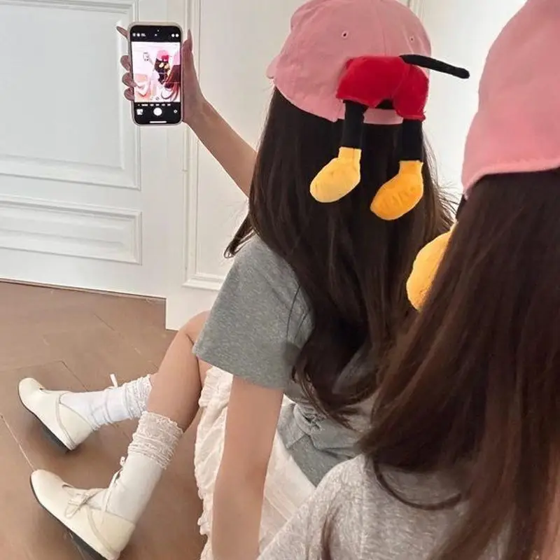 Cute Cartoon Butt Baseball Hat for Women Spring Summer Sunshade Cap - Image 4