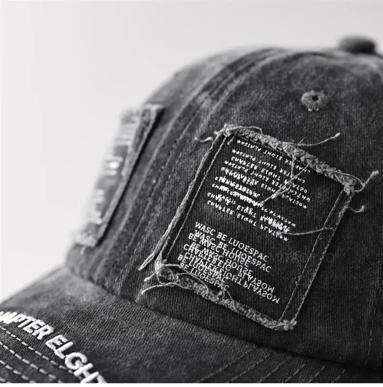 Black Vintage Distressed Cap Chapter Eight Unisex Sunshade — feature 8