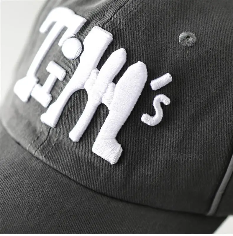 Men Women Contrast Letter Reflective Baseball Cap Black — feature 13