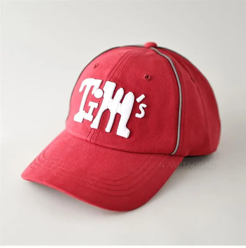 Men Women Contrast Letter Reflective Baseball Cap Black — feature 9