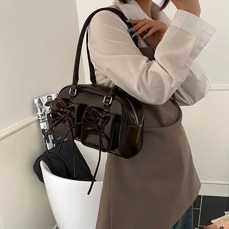 Stylish Brown Shoulder Bag for Women 2025 Spring - Image 8