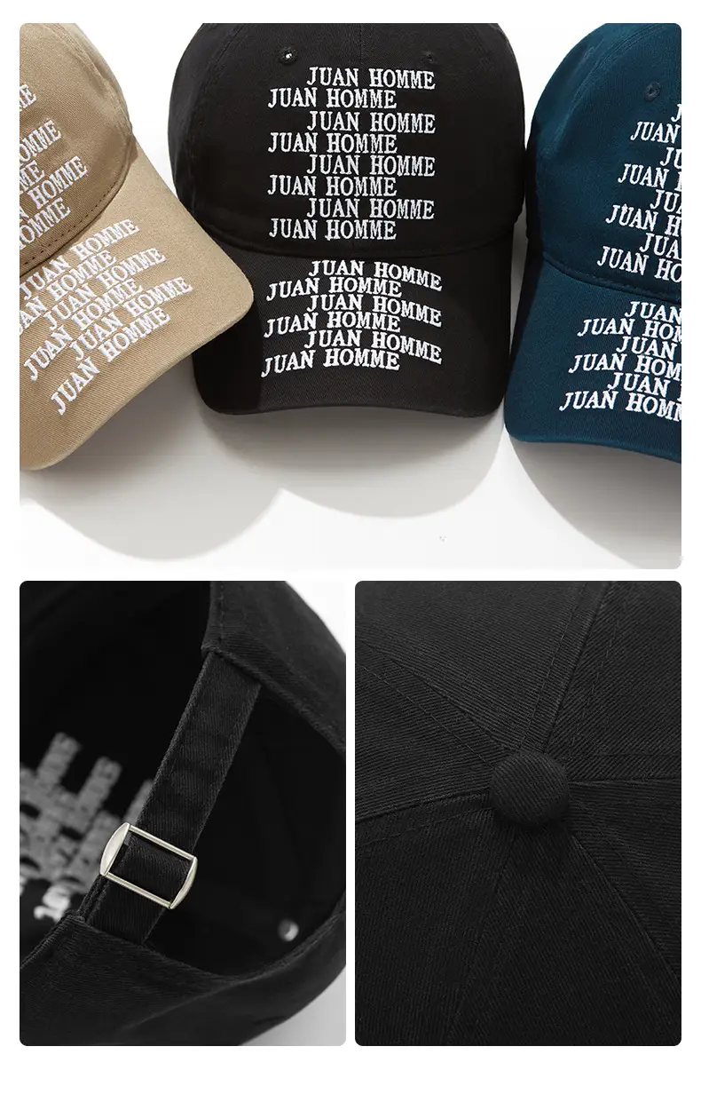 Juan Home Me Blue Baseball Cap with Multi-Letter Embroidery — feature 5