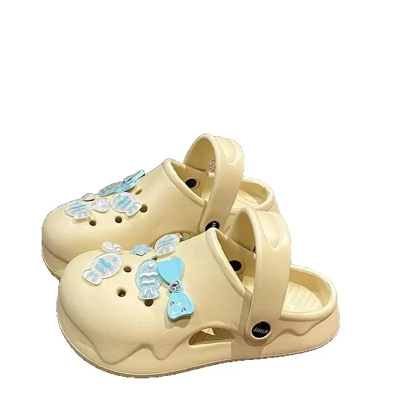 White Japanese Style Croc Shoes for Women