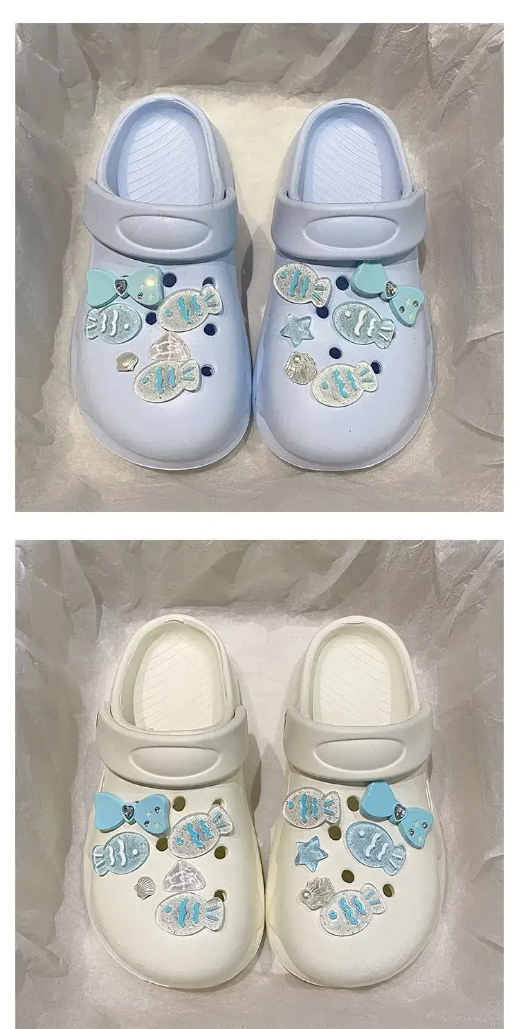 White Japanese Style Croc Shoes for Women — feature 19