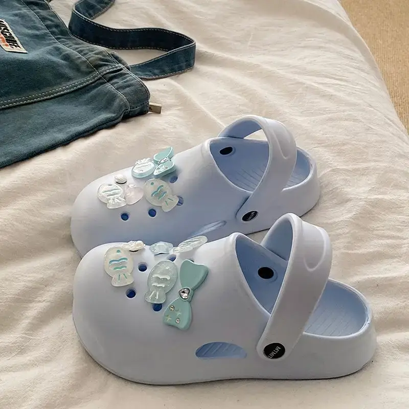 White Japanese Style Croc Shoes for Women — feature 29