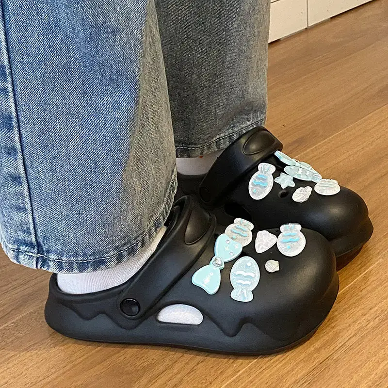 White Japanese Style Croc Shoes for Women — feature 40