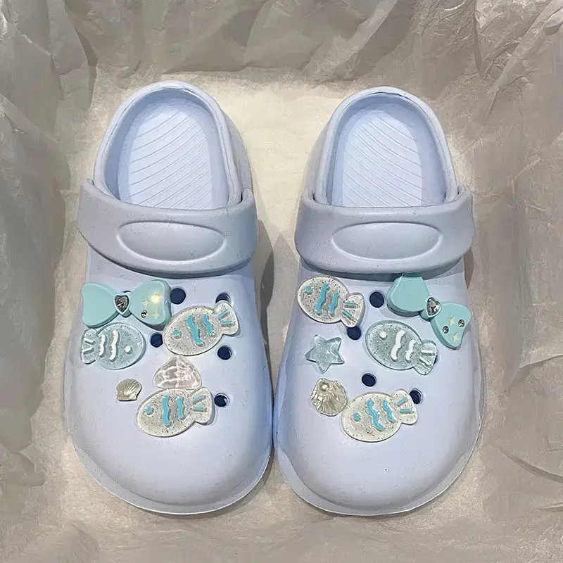 White Japanese Style Croc Shoes for Women — feature 41