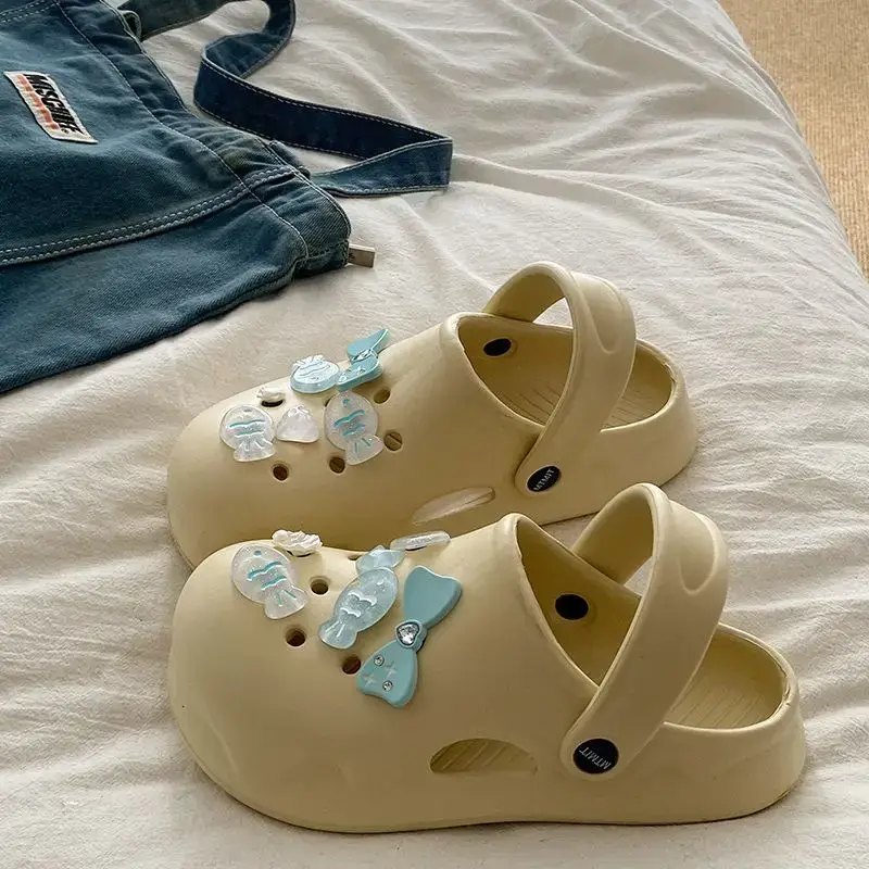 White Japanese Style Croc Shoes for Women — feature 42