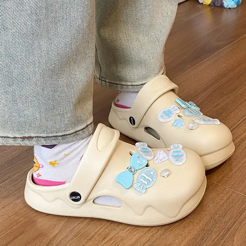 White Japanese Style Croc Shoes for Women — feature 43