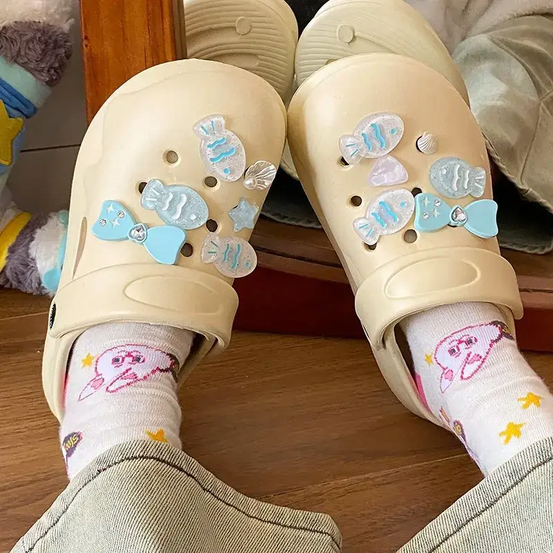 White Japanese Style Croc Shoes for Women — feature 44