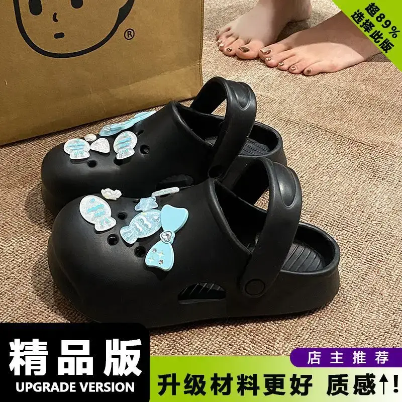 White Japanese Style Croc Shoes for Women