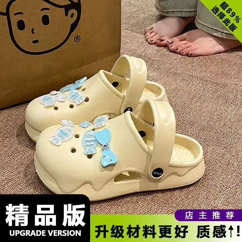 White Japanese Style Croc Shoes for Women
