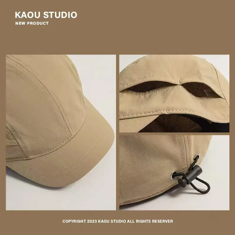 Men's Solid Color Short-Brimmed Baseball Cap - Image 7