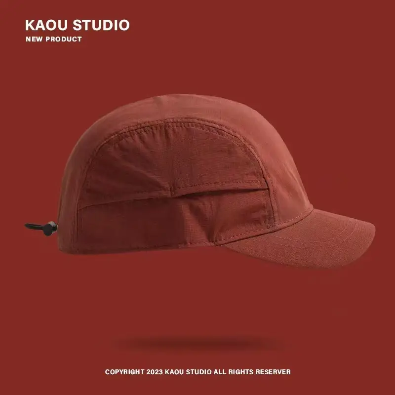 Men's Solid Color Short-Brimmed Baseball Cap - Image 5