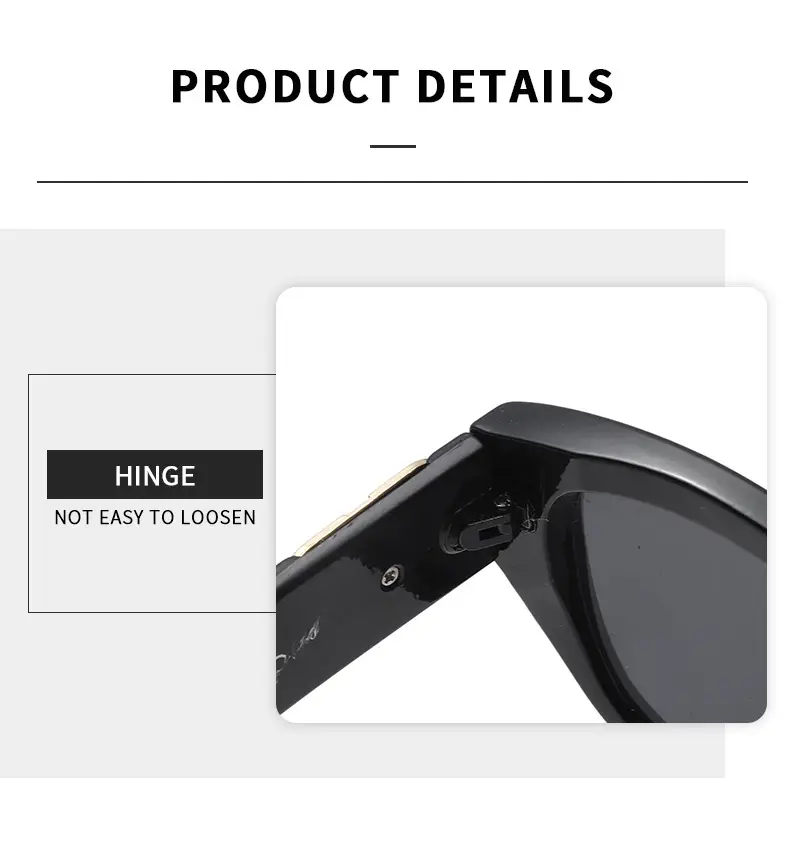 White Cat's Eye Sunglasses for Women & Men β feature 5