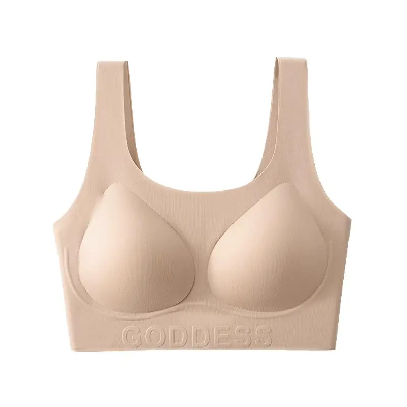 Liquid Foundation Invisible Intimates for Women, Traceless Flesh-Colored Skin Color, No Rims, T-Impermeable Beauty Back Sports Vest Bra