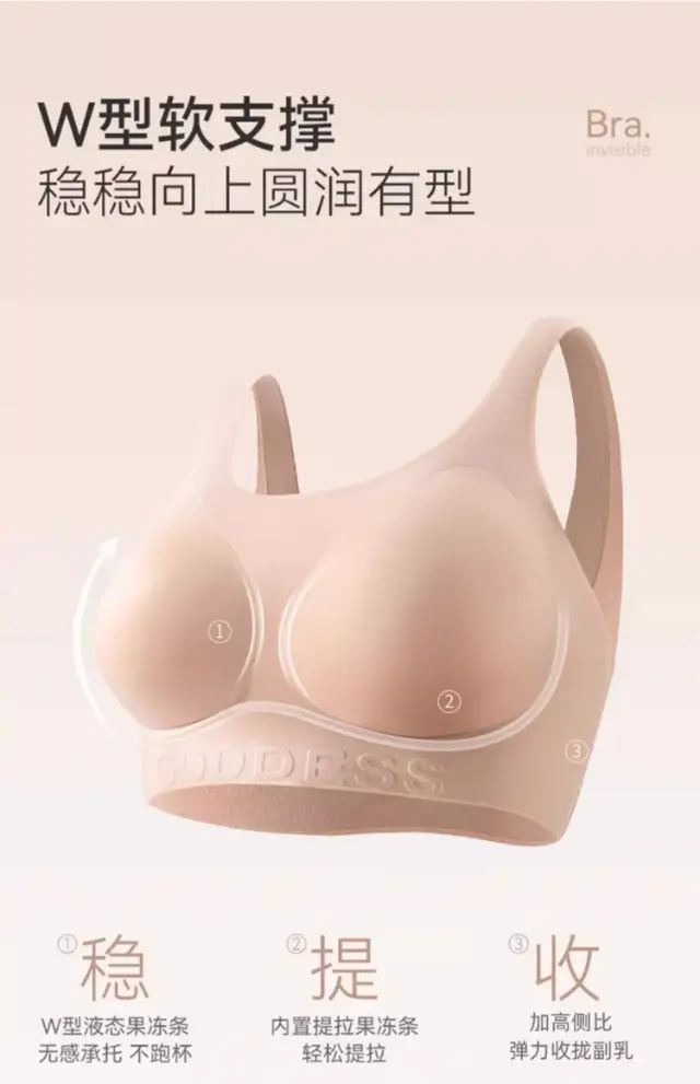 Liquid Foundation Invisible Intimates for Women, Traceless Flesh-Colored Skin Color, No Rims, T-Impermeable Beauty Back Sports Vest Bra — feature 21