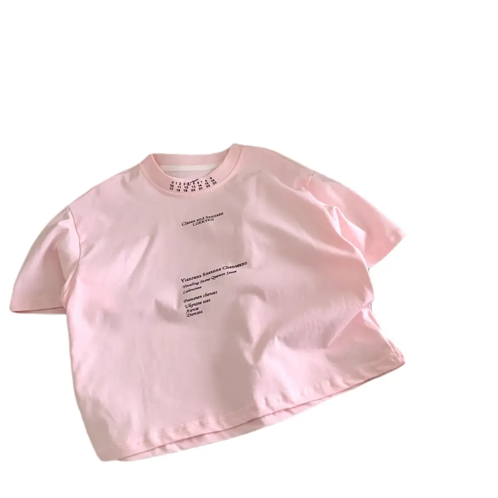 Pink Cotton T-shirt for Boys Summer Dress 2025 - Image 6