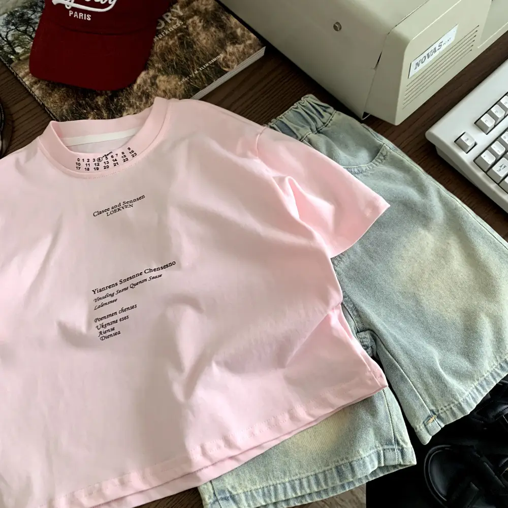 Pink Cotton T-shirt for Boys Summer Dress 2025 — feature 3