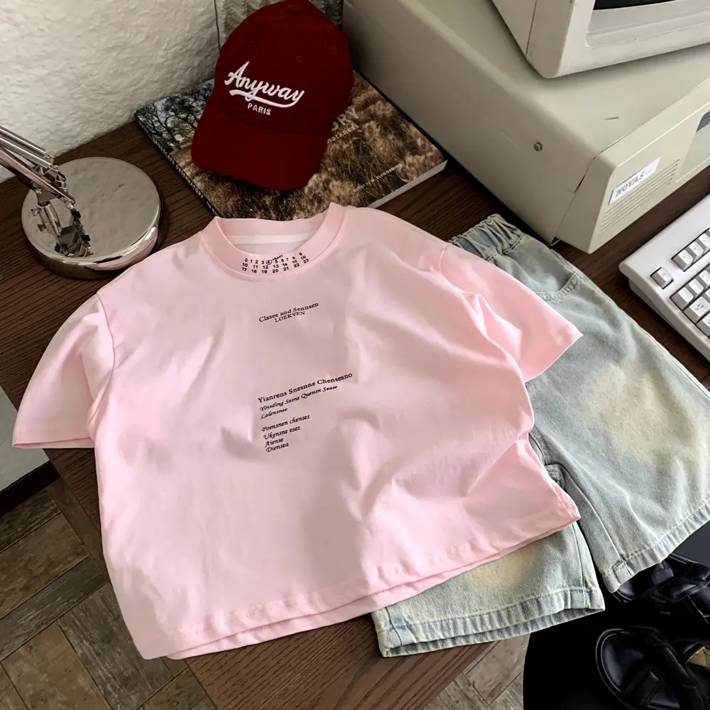 Pink Cotton T-shirt for Boys Summer Dress 2025 — feature 6