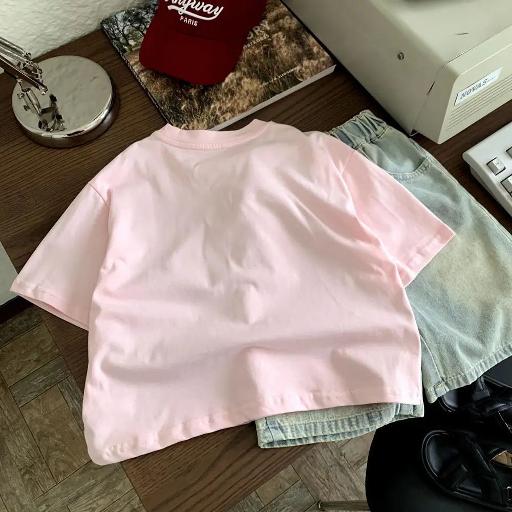 Pink Cotton T-shirt for Boys Summer Dress 2025 — feature 7