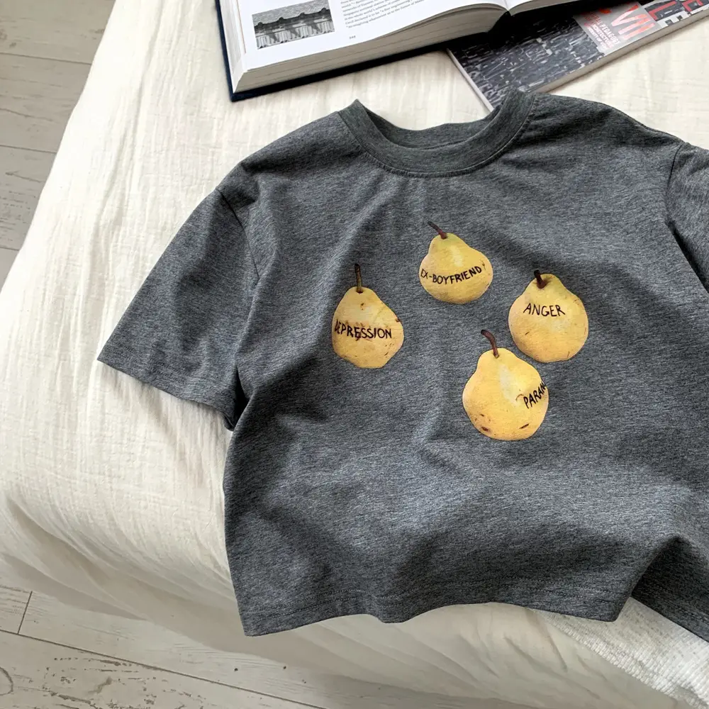 Boys T-Shirt Dark Gray Short Sleeve Korean Style 2025 — feature 4