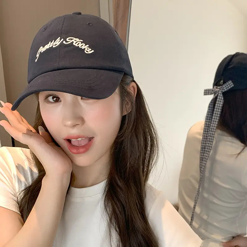 Women Korean Style Bow Tie Baseball Cap - Image 4