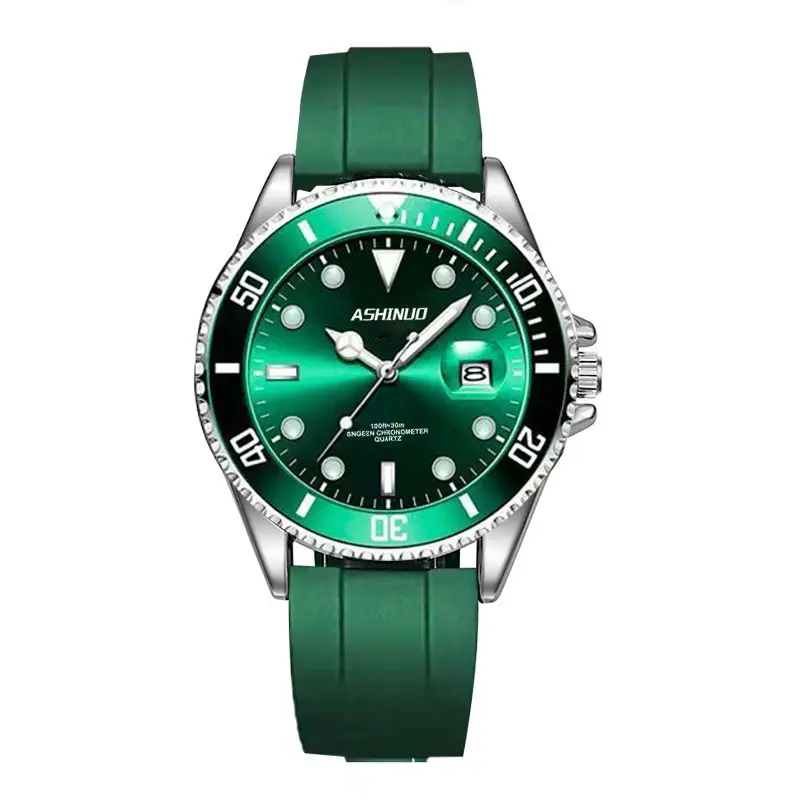 Men's Waterproof Luminous Quartz Watch with Stainless Steel Band - Image 4