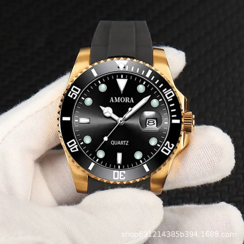 Men's Waterproof Luminous Quartz Watch with Stainless Steel Band — feature 4