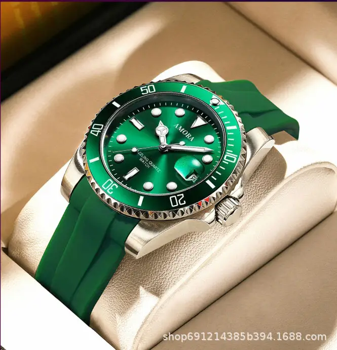 Men's Waterproof Luminous Quartz Watch with Stainless Steel Band — feature 5