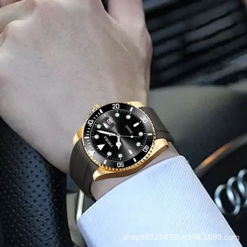 Men's Waterproof Luminous Quartz Watch with Stainless Steel Band — feature 6
