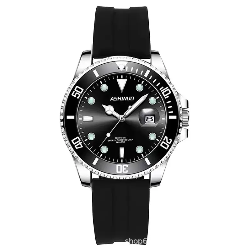 Men's Waterproof Luminous Quartz Watch with Stainless Steel Band - Image 6