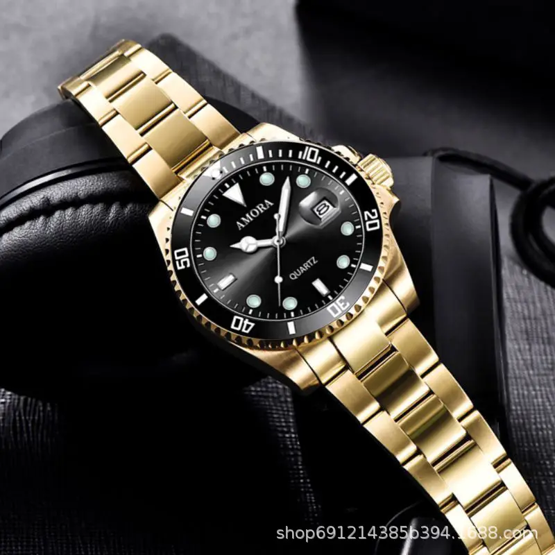 Men's Waterproof Luminous Quartz Watch with Stainless Steel Band - Image 7