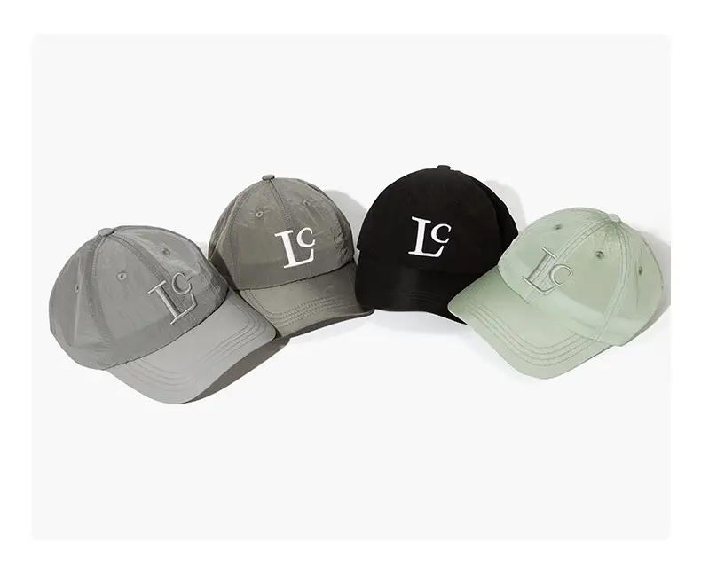 Light Green LC Embroidered Baseball Cap for Men Women — feature 23