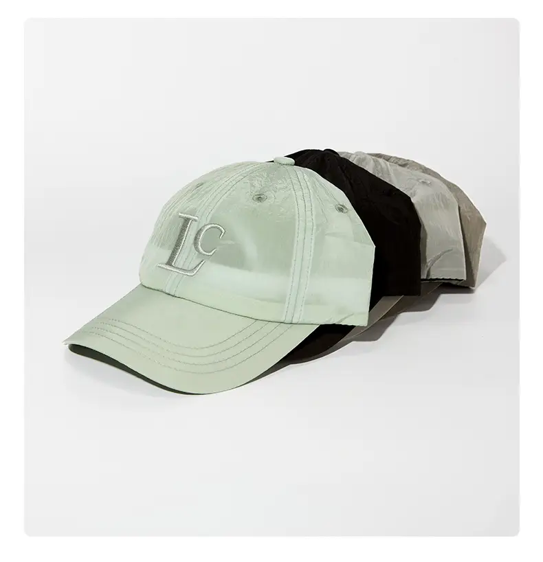 Light Green LC Embroidered Baseball Cap for Men Women — feature 24