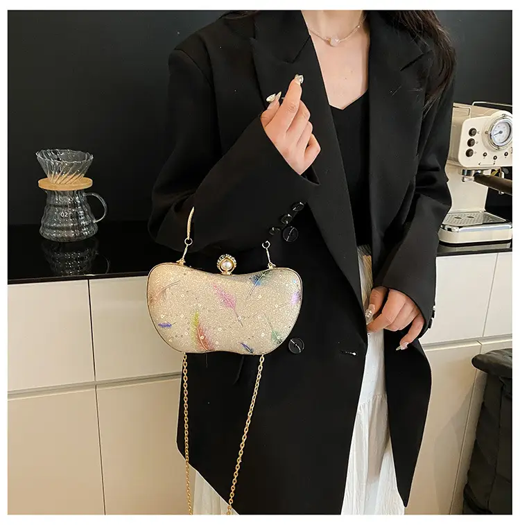 Red Feather Sequin Crossbody Bag for Women 2025 — feature 19