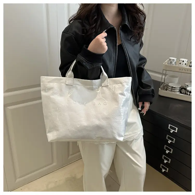 Retro Canvas Tote Bag for Women Large Capacity School Commuter Bag — feature 13