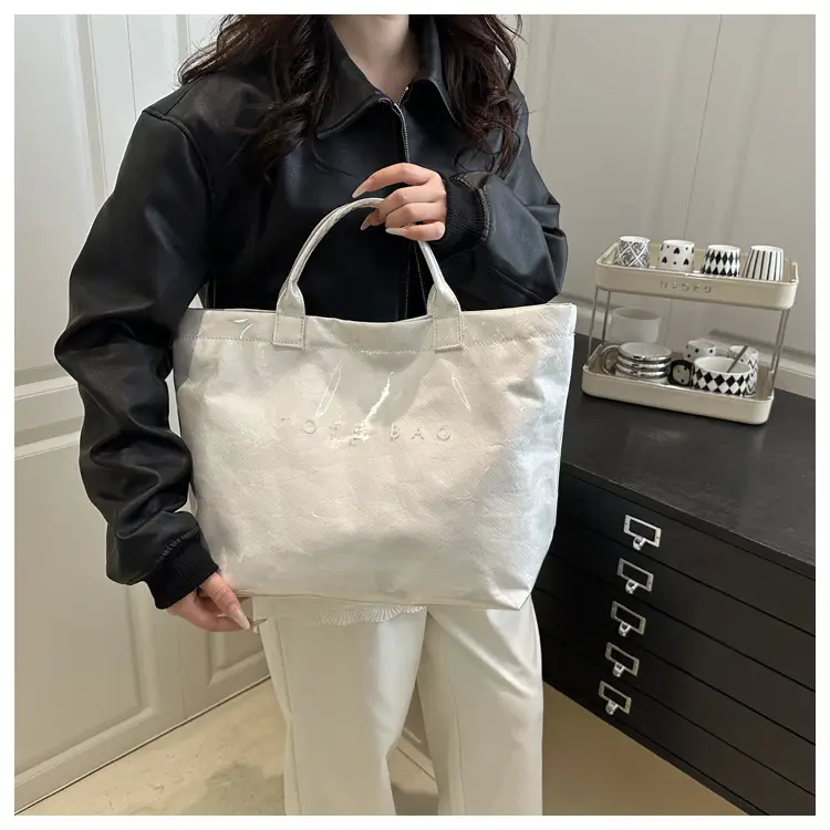 Retro Canvas Tote Bag for Women Large Capacity School Commuter Bag — feature 14